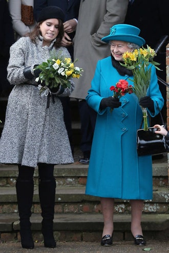Принцесса Юджиния и Елизавета II