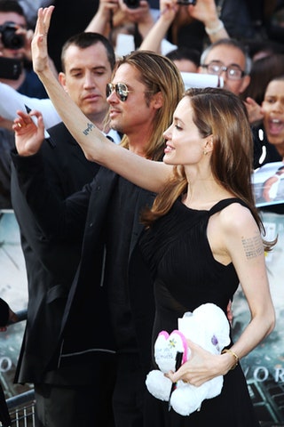 Брэд Питт и Анджелина Джоли.