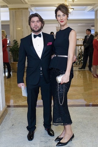 Станислав и Дарья Лисиченко в Alessandra Rich.
