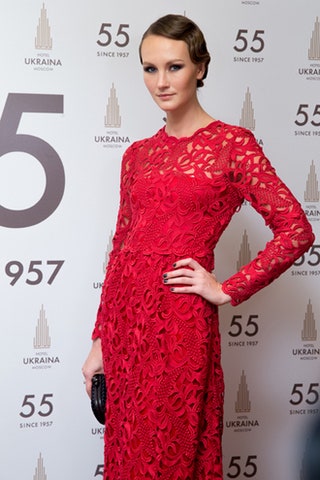 Маргарита Лиева в платье Valentino.