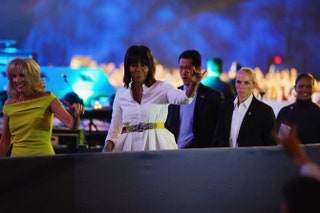 Джилл Байден и Мишель Обама.