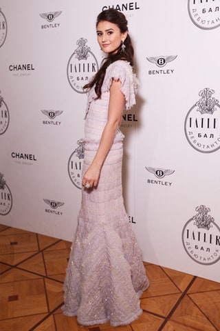 Каролина Сафина в платье Chanel Couture.