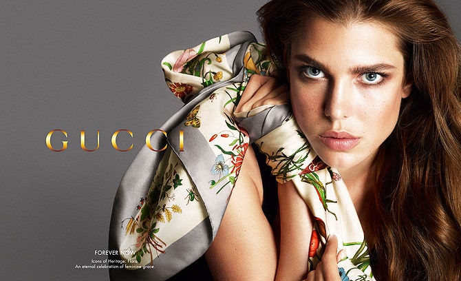 Весеннее фото Шарлотты Казираги для Gucci