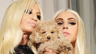 Леди Гага и Донателла Версаче встреча в Милане