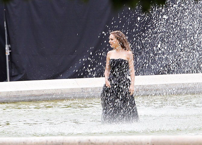 Натали Портман на съемках для Miss Dior