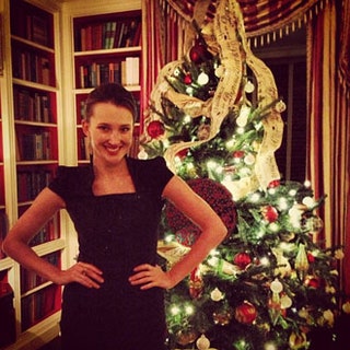 Мария Байбакова и елка в Белом доме.