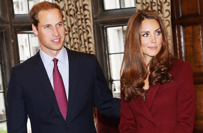 Принц Уильям и герцогиня Кэтрин на официальной встрече в Лондоне