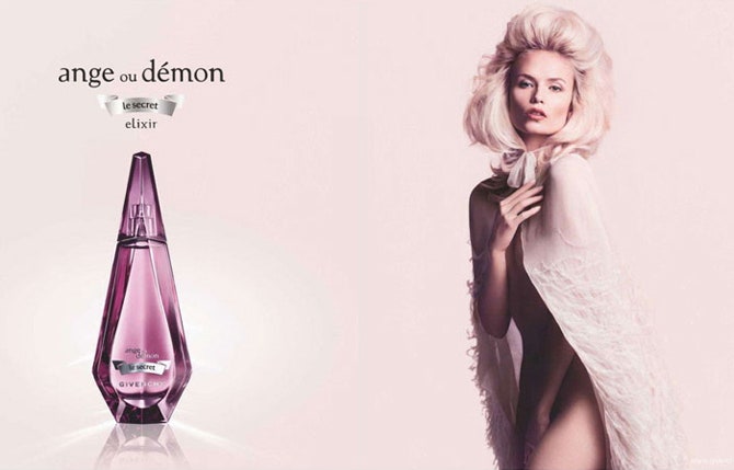 Наташа Поли в рекламе Ange ou Demon