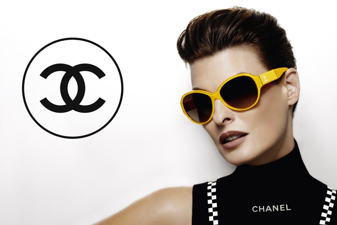 Линда Евангелиста в рекламе очков Chanel