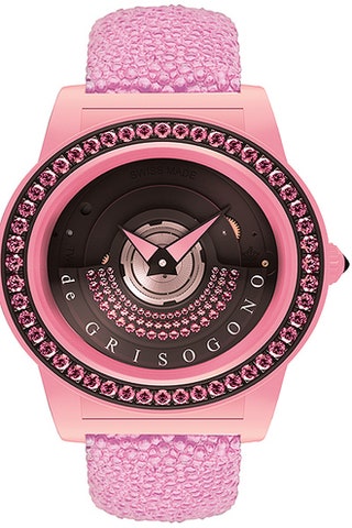 Часы Tondo by Night с розовыми сапфирами.