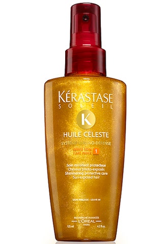 Маслоспрей Huile Celeste со светоотражающими частицами от Kerastase улучшает состояние волос защищает их от воздействия...