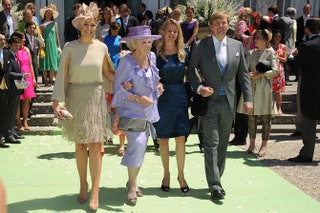 Принцесса Максима королева Голландии Беатрикс принцесса Мейбл и наследный принц ВиллемАлександр.