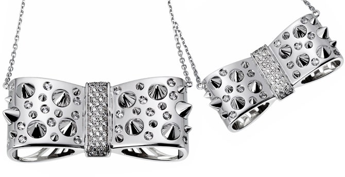 Банты с шипами и бриллиантами от Akillis