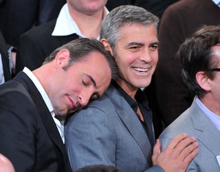 Жан Дюжарден и Джордж Клуни.