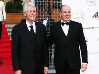 Билл Клинтон и князь Альберт.