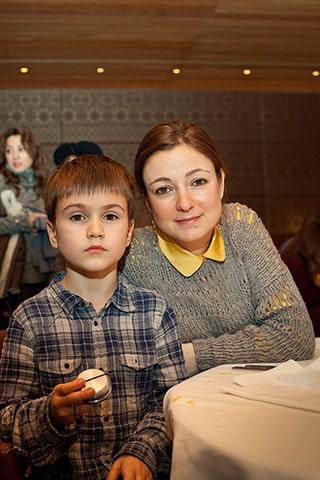 Ирина Вольская с сыном.