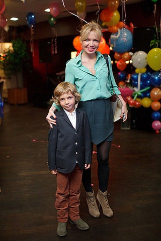 Анна Андронова с сыном.