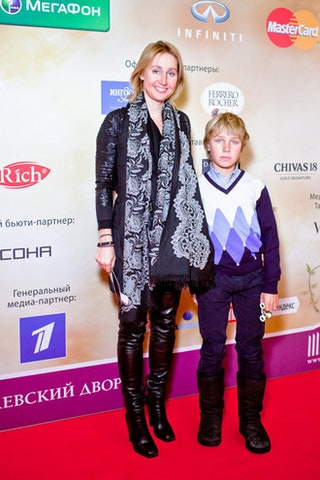 Оксана Бондаренко с сыном.