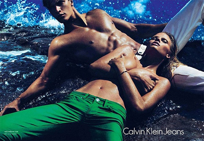 Лара Стоун два фотосета для Calvin Klein