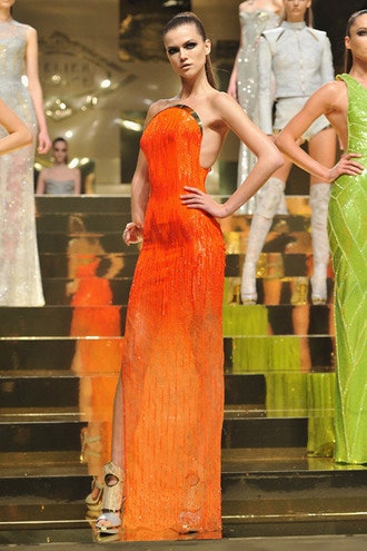 Haute Couture в Париже показ Versace