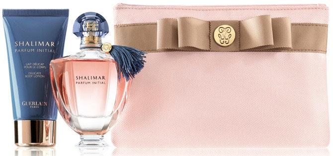 Парфюмерная вода Shalimar Parfum Initial  и лосьон для тела  в подарочной упаковке от Guerlain