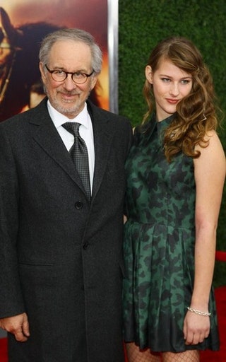 Стивен Спилберг с дочерью Дестри.