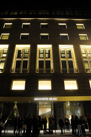Отель Armani в миланском квартале Quadrilatero della Moda.