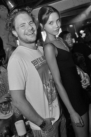 DJ Smash и его девушка модель Анастасия Кривошеева на вечеринке в СенТропе.