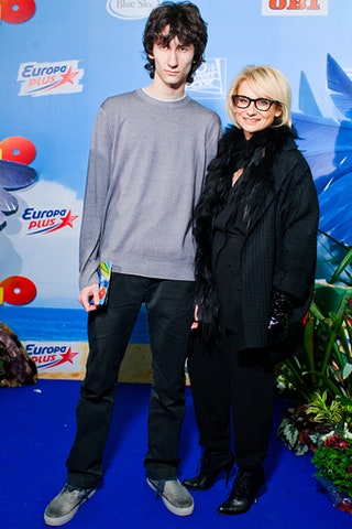 Эвелина Хромченко с сыном.