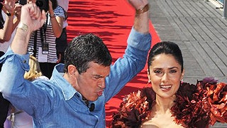 Канны2011 Сальма Хайек и Антонио Бандерас на красном ковре