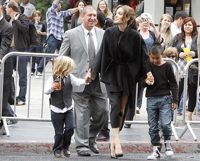 Джоли и Питт на премьере «Кунгфу Панды 2» в LA