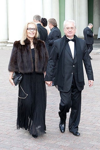 Директор Эрмитажа Михаил Пиотровский с супругой.