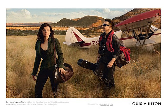 Боно и его жена в рекламе Louis Vuitton