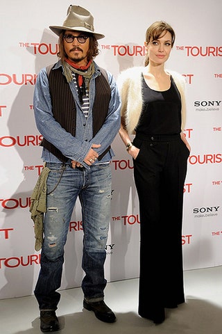 Джонни Депп и Анджелина Джоли.