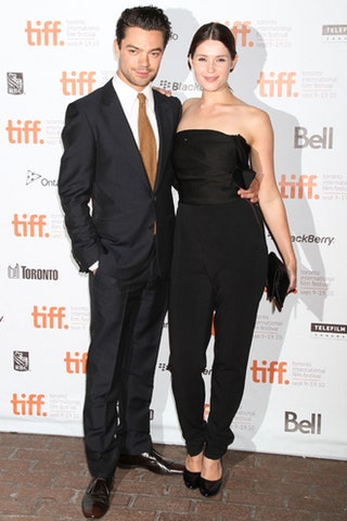 Доминик Купер и Джемма Артертон на премьере «Неотразимой Тамары».