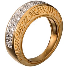 Кольцо из желтого золота с бриллиантами из коллекции Granada.