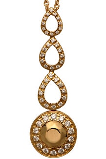 Кулон из желтого золота с бриллиантами из коллекции Sevilla.