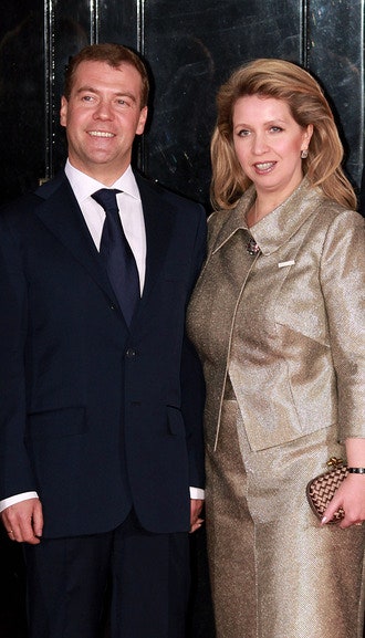 Дмитрий и Светлана Медведевы