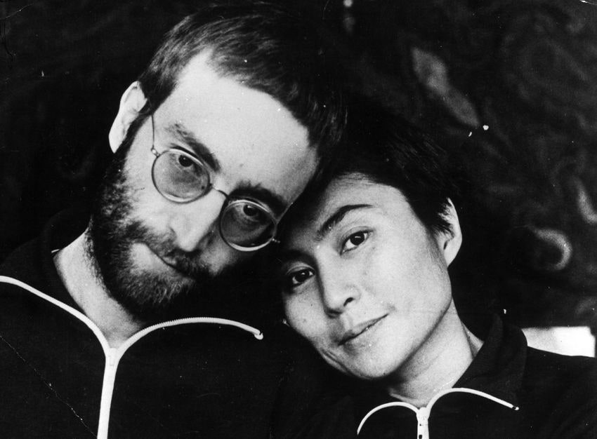 Джон Леннон и Йоко Оно 1970 год