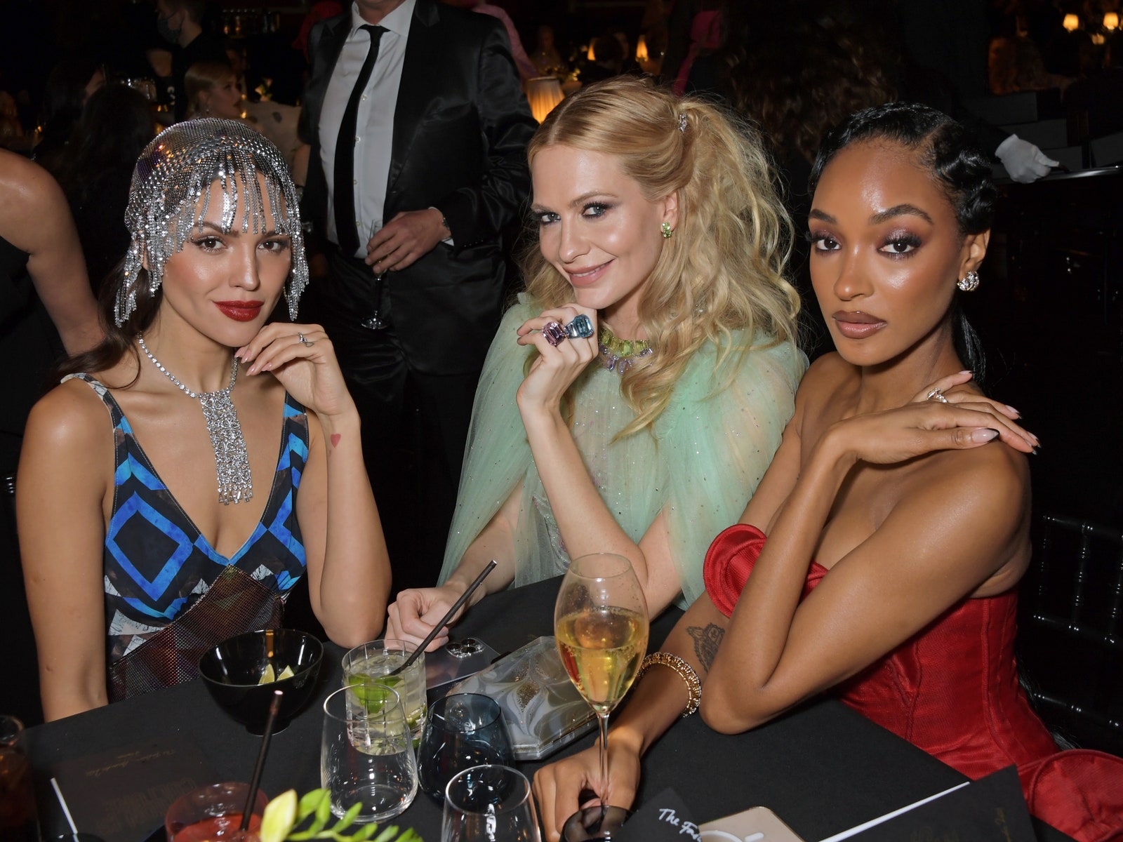 LONDON ENGLAND  NOVEMBER 29  Eiza GonzÃ¡lez Poppy Delevingne and Jourdan Dunn attend a cocktail reception ahead of The...