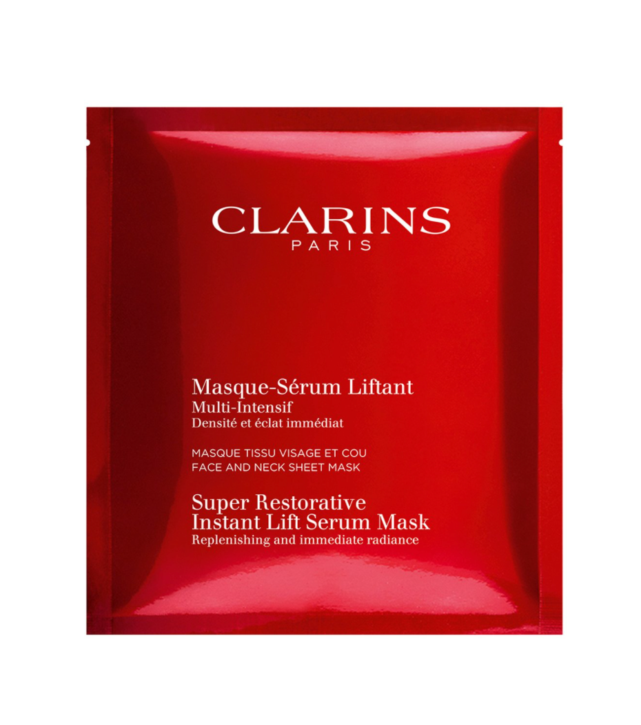Восстанавливающая тканевая маска для лица и шеи с эффектом лифтинга MultiIntensif Clarins