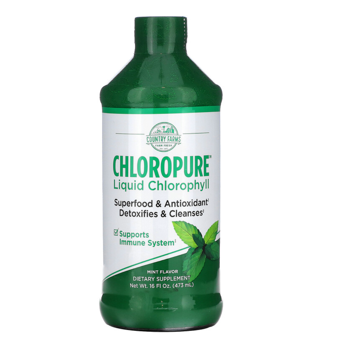 Жидкий хлорофилл Chloropure Liquid Chlorophyll Country Farms