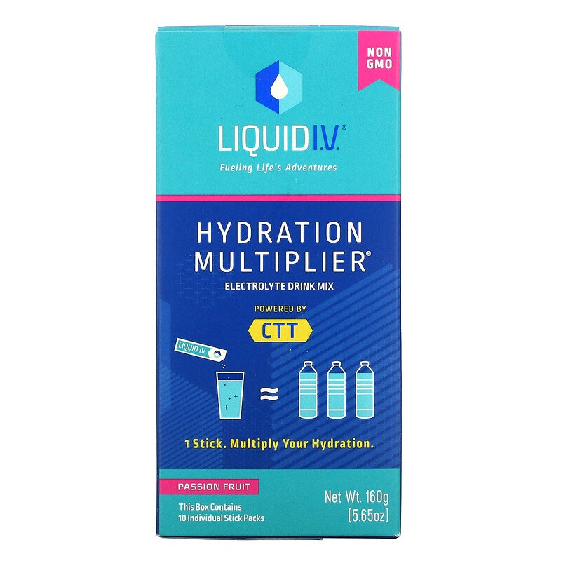Смесь для приготовления напитков с электролитами маракуйя  Liquid I.V. Hydration Multiplier