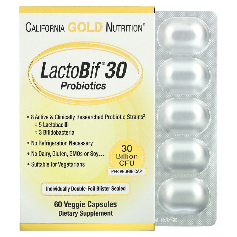 Пробиотики California Gold Nutrition LactoBif