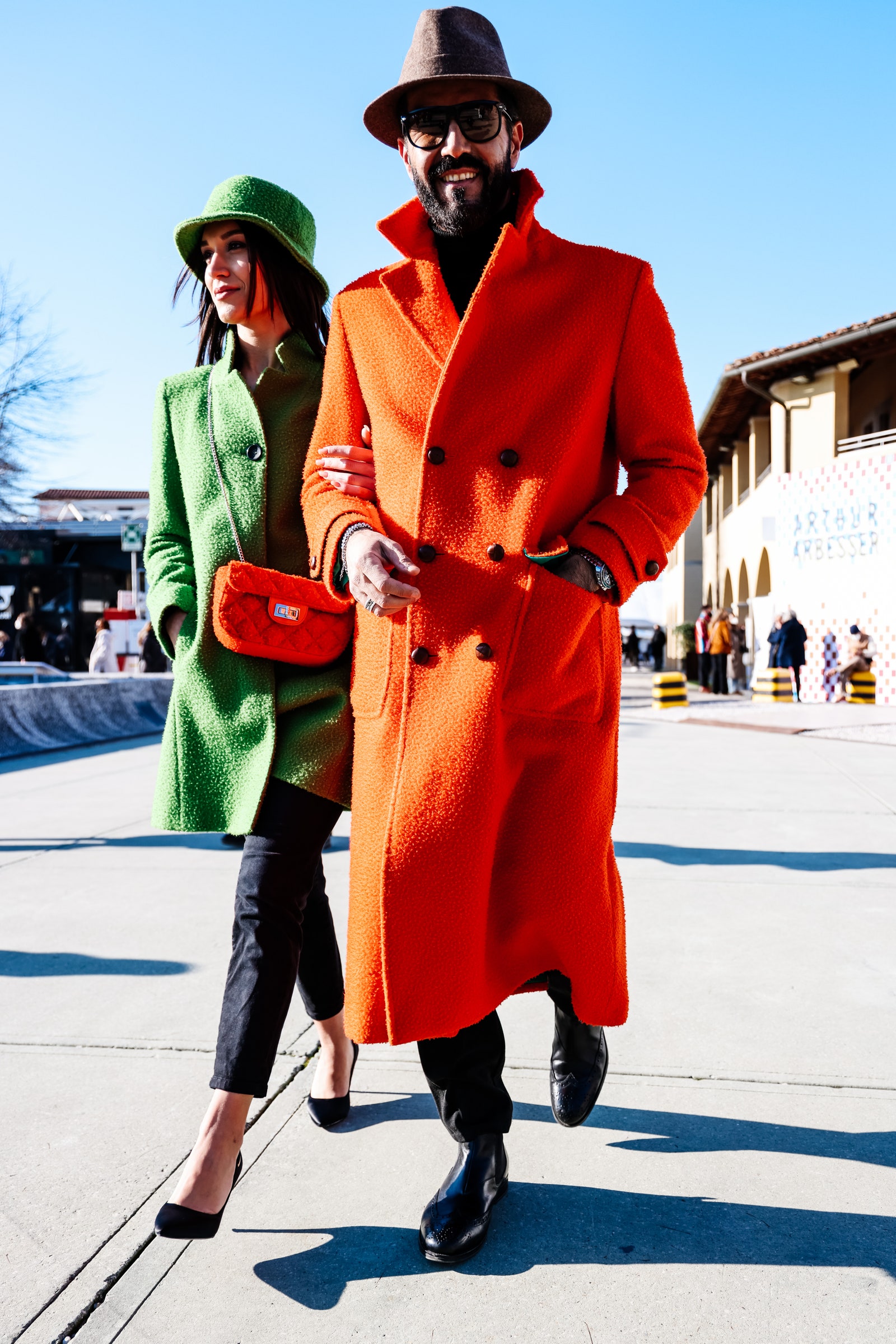 10 ярких пальто как у звезд стритстайла на Pitti Uomo