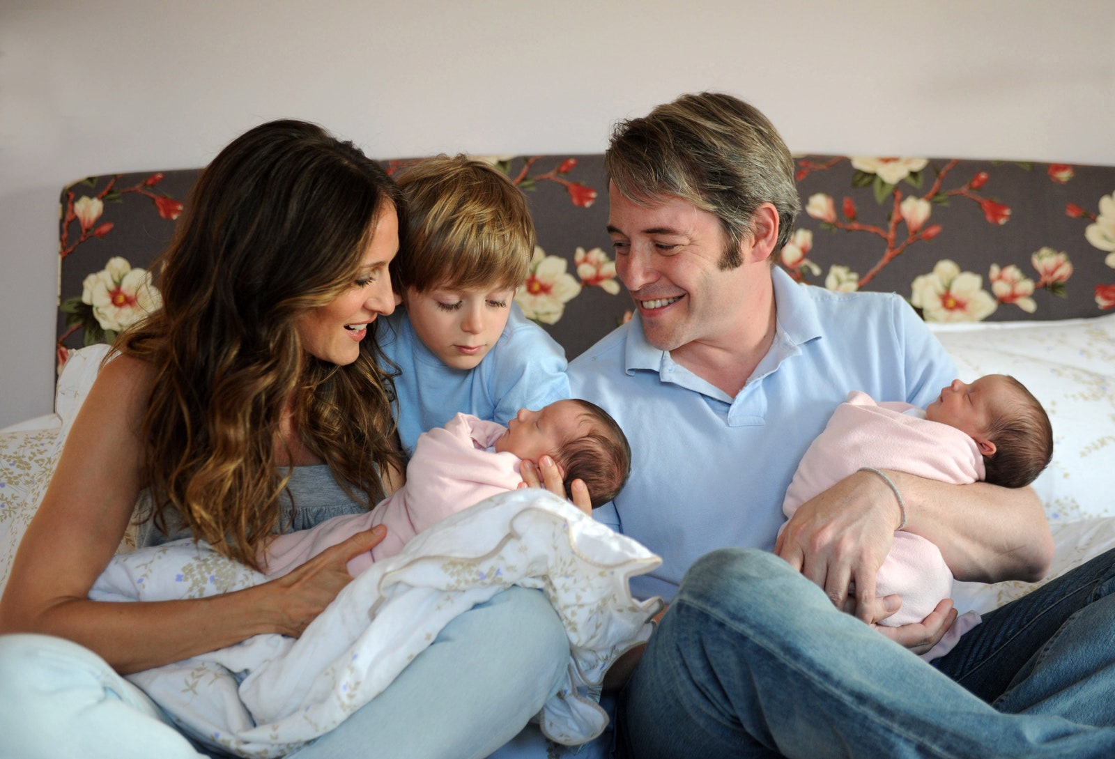 Сара Джессика Паркет и Мэттью Бродерик с сыном и дочерьми 2009